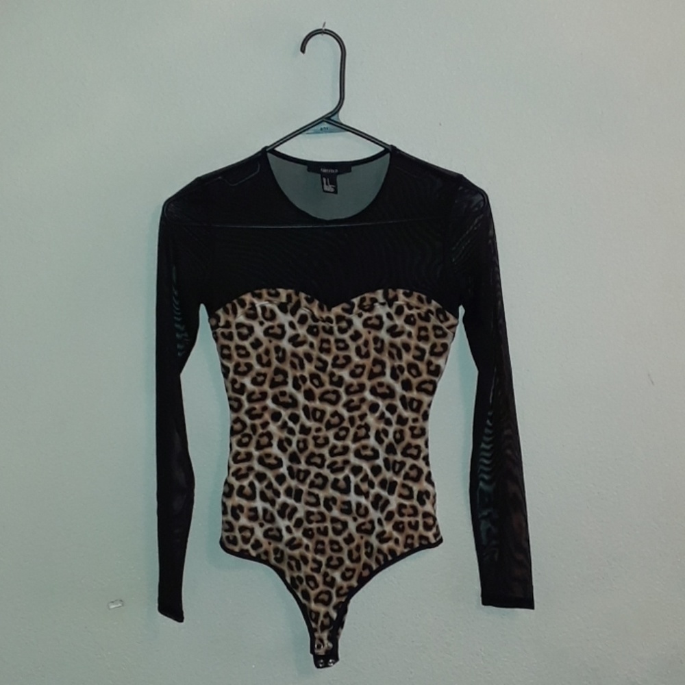 Forever21 Leopard Bodysuit